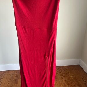 Freeest by FREE PEOPLE red maxi super comfy skirt (with sewn up slip) worn twice
